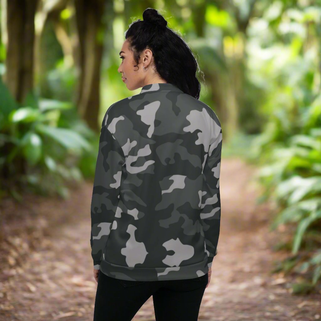 #GT4L - Women's Camo Bomber Jacket. Branded Clothing and Accessories