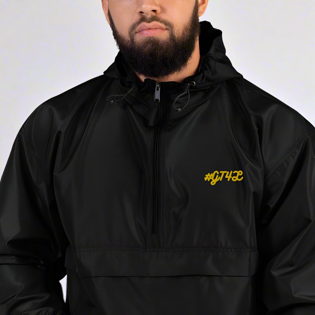 #GT4L - Embroidered Champion Packable Jacket. Branded Clothing & Accessories