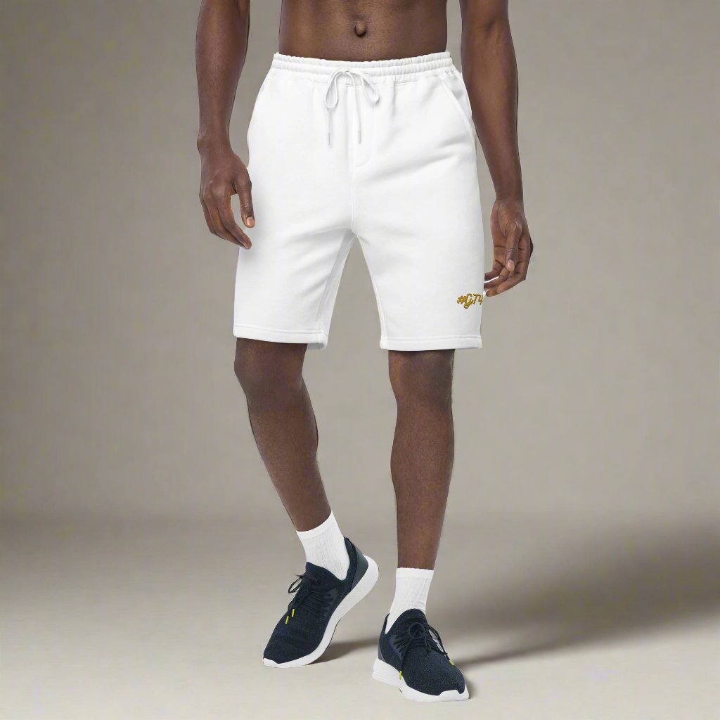 #GT4L Men's Embroidered Fleece Shorts. Branded Clothing and Accessories