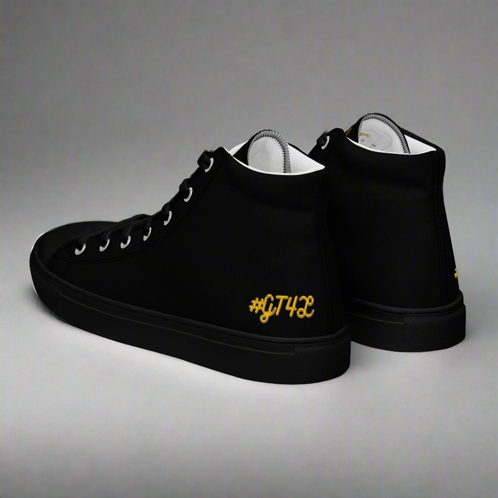 #GT4L Men’s High Top Canvas Shoes. Branded Clothing and Accessories