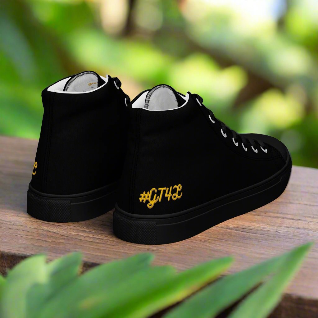 #GT4L Men’s High Top Canvas Shoes. Branded Clothing and Accessories