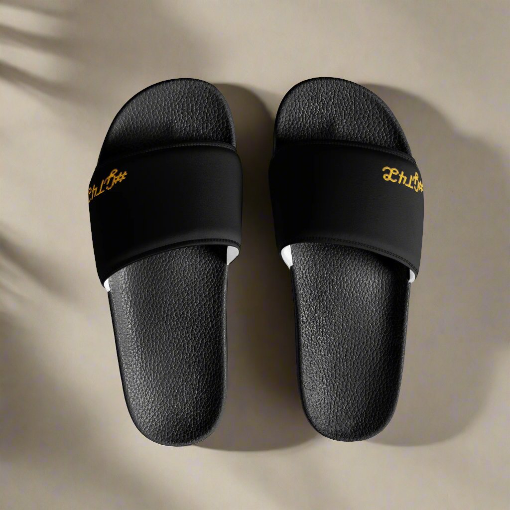 #GT4L Men’s Black Slides. Branded Clothing and Accessories