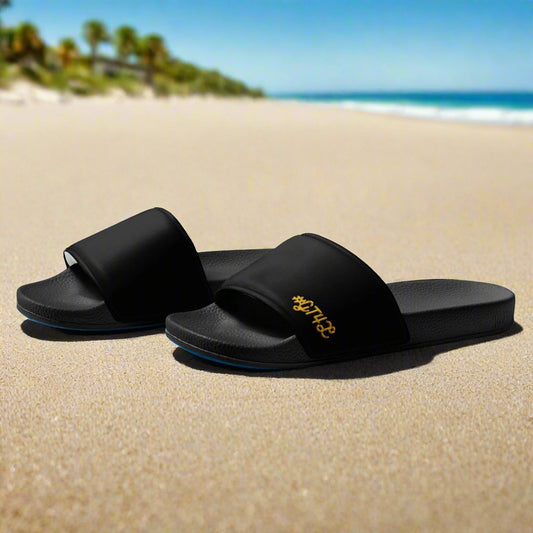 #GT4L Men’s Black Slides. Branded Clothing and Accessories