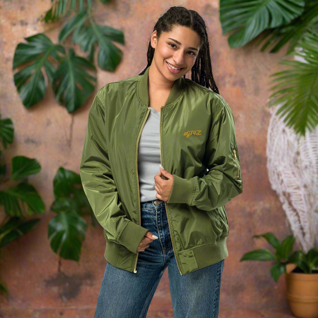 GT4L - Women's Premium Recycled Bomber Jacket. Branded Clothing Accessories