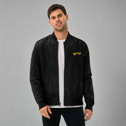 #GT4L - Men's Premium Recycled Bomber Jacket. Branded Clothing and Accessories