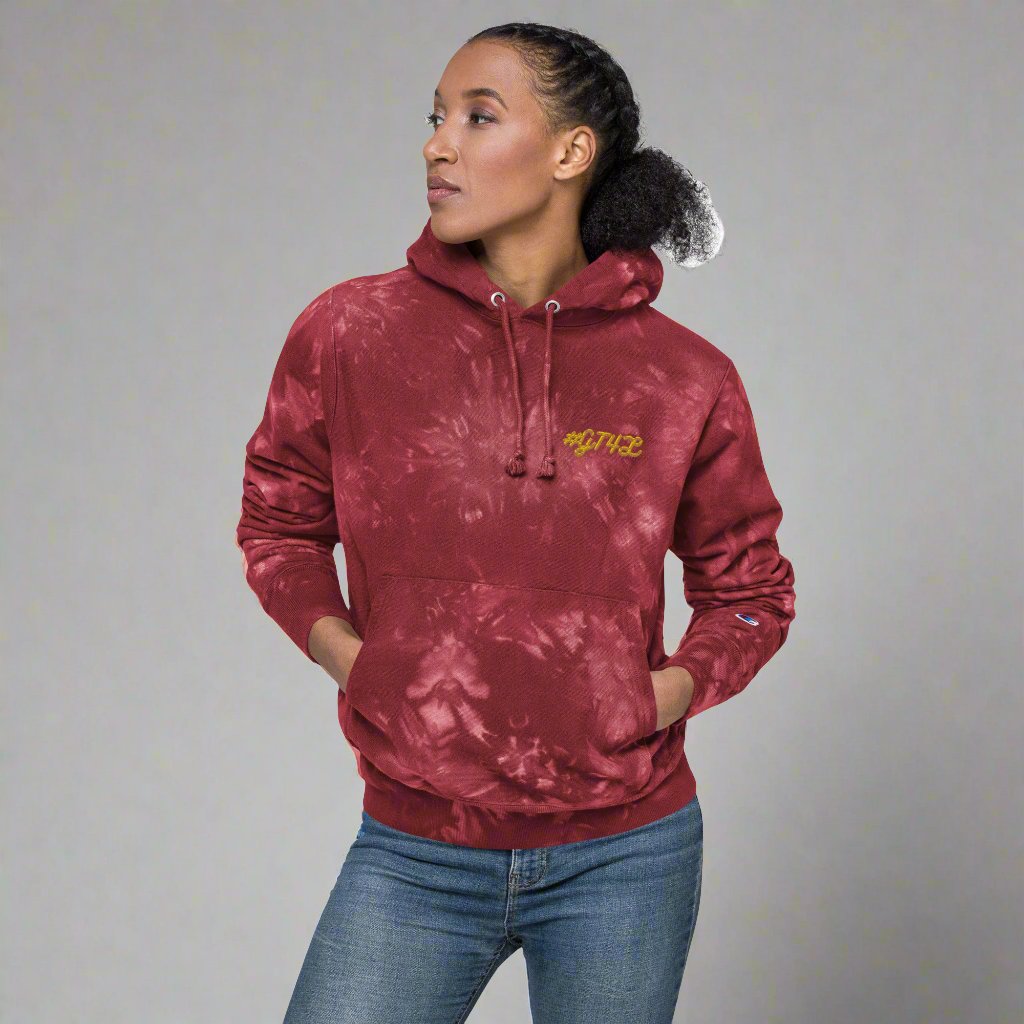 #GT4L - Women's Champion Tie-dye Hoodie. Branded Clothing and Accessories