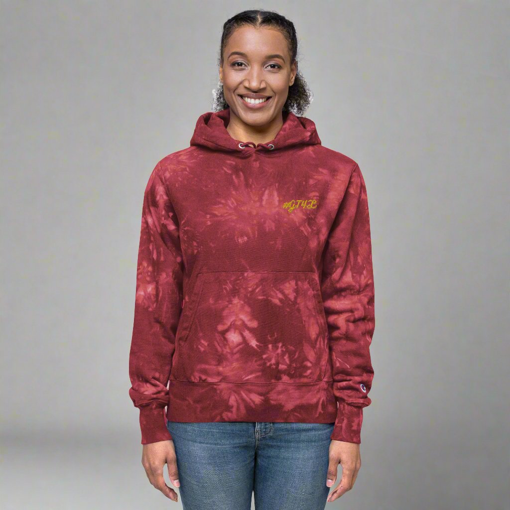 #GT4L - Women's Champion Tie-dye Hoodie. Branded Clothing and Accessories