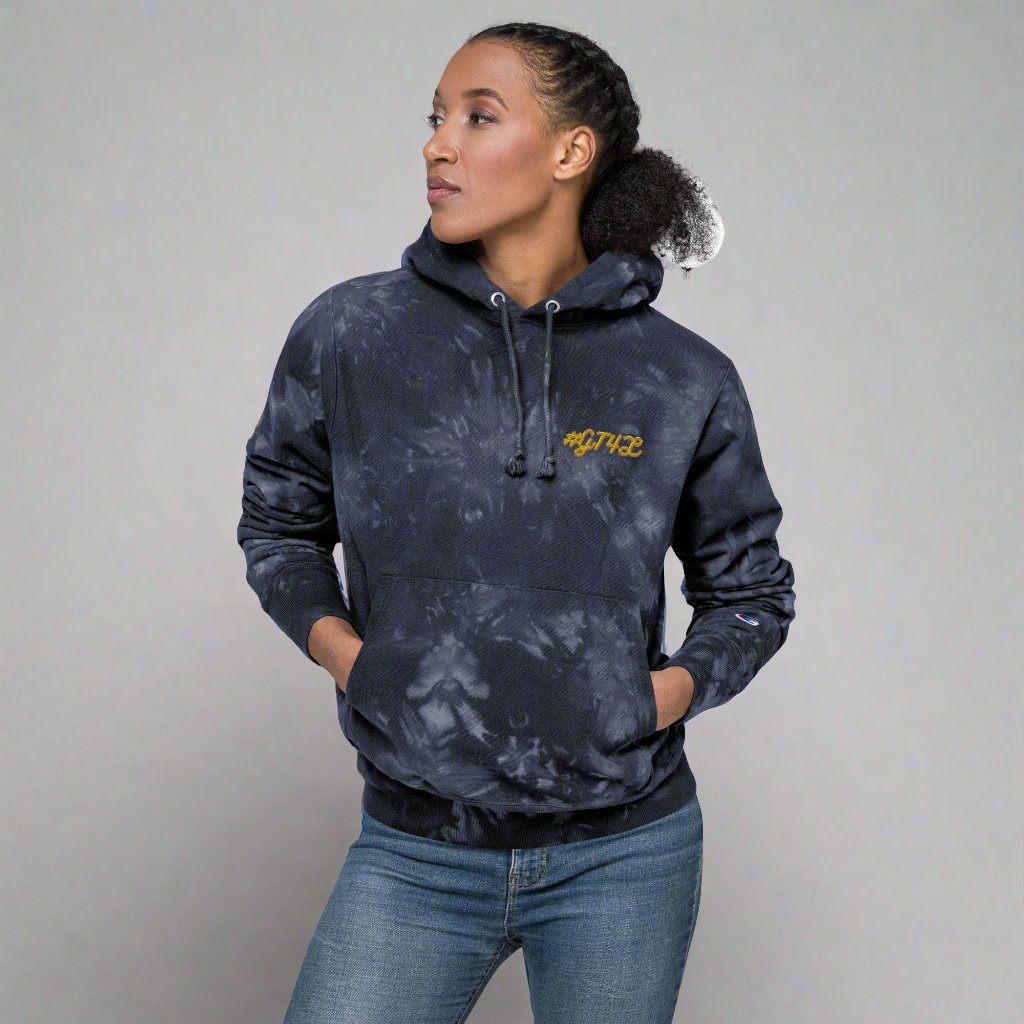 #GT4L - Women's Champion Tie-dye Hoodie. Branded Clothing and Accessories