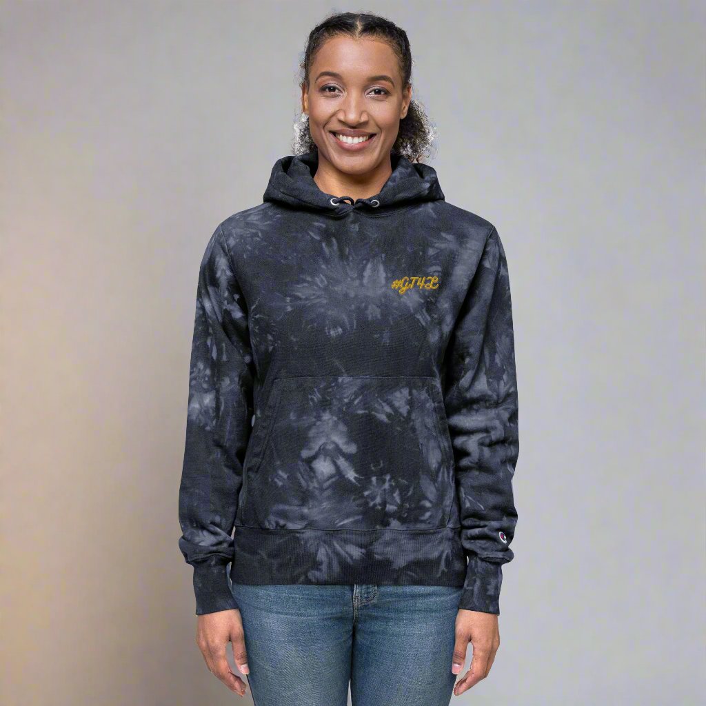 #GT4L - Women's Champion Tie-dye Hoodie. Branded Clothing and Accessories