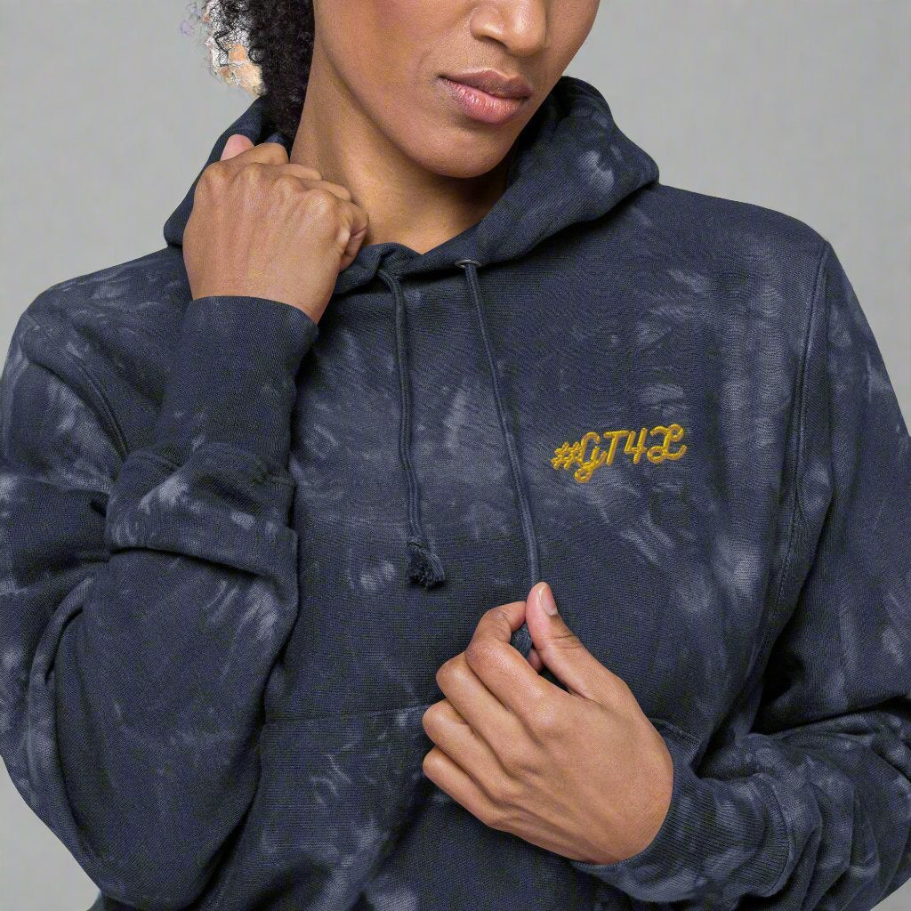 #GT4L - Women's Champion Tie-dye Hoodie. Branded Clothing and Accessories