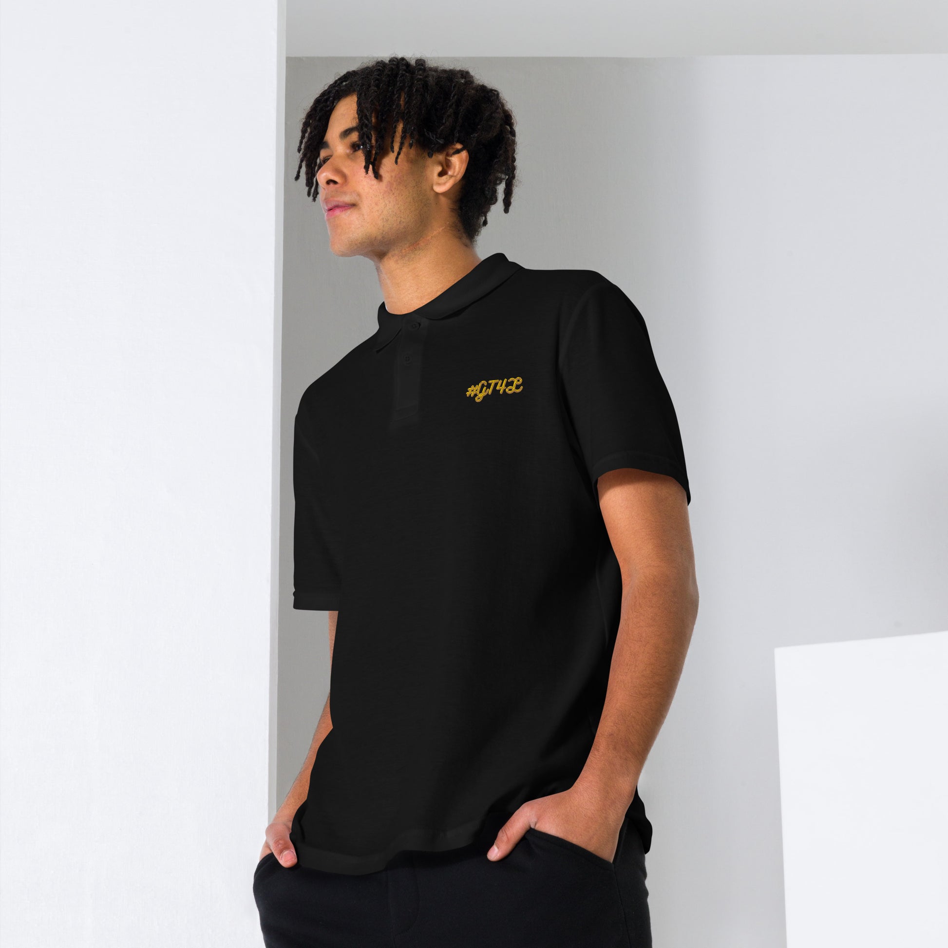 #GT4L Men's Embroidered  Pique Polo Shirt. Branded Clothing and Accessories