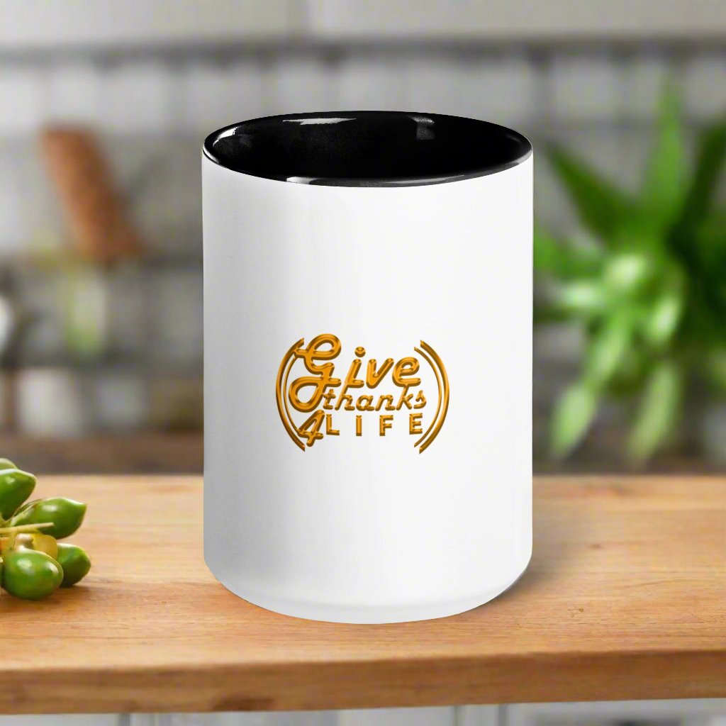 #GT4L Mug with Color Inside. Branded Clothing and Accessories