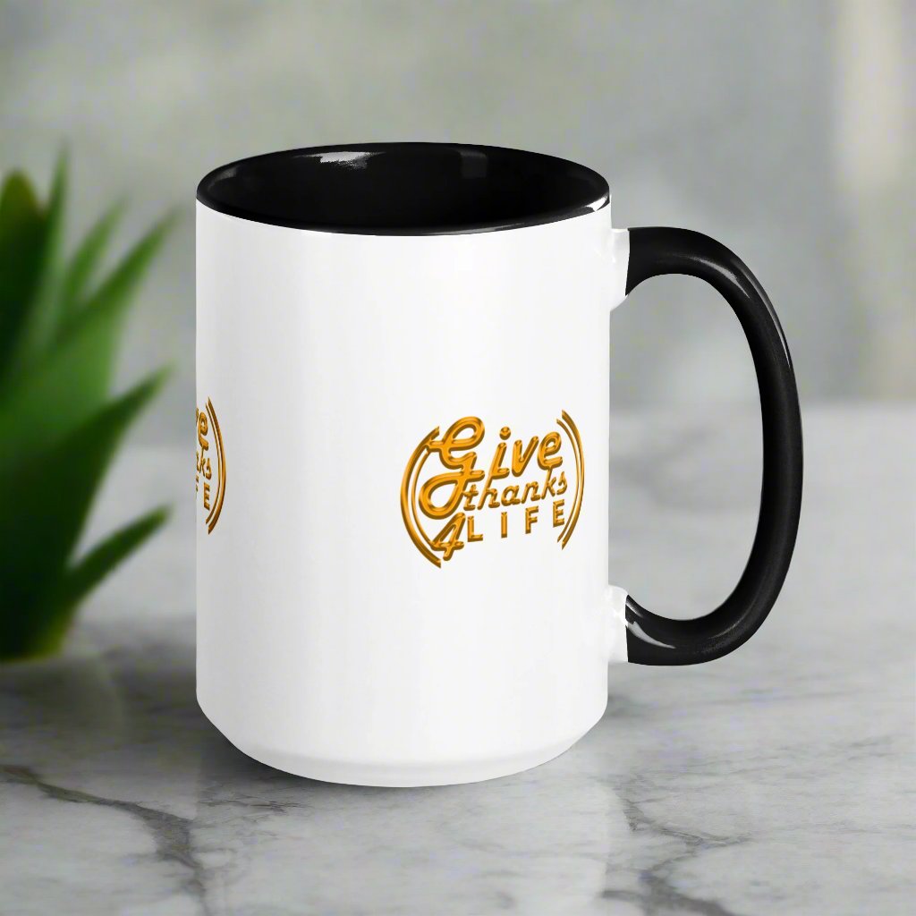 #GT4L Mug with Color Inside. Branded Clothing and Accessories