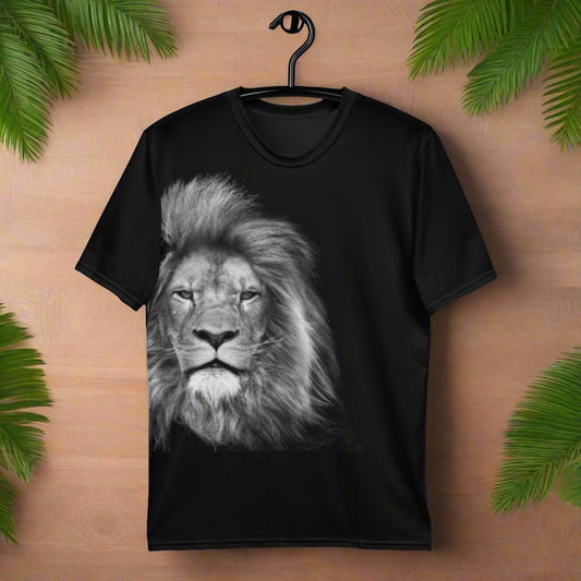 #GT4L Men's Black Lion Print t-shirt. Branded Clothing and Accessories