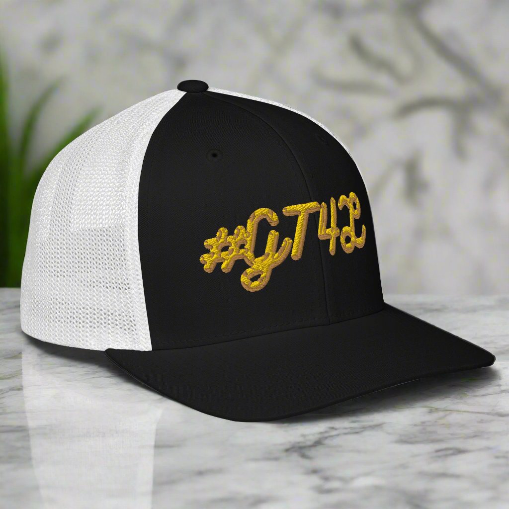 #GT4L Closed-back Mesh Trucker Cap. Branded Clothing and Accessories