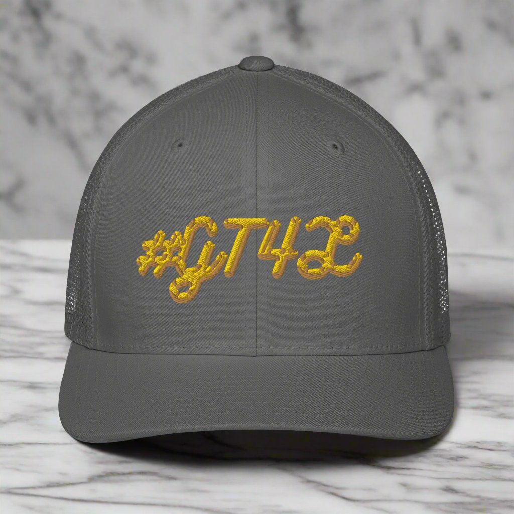 #GT4L Closed-back Mesh Trucker Cap. Branded Clothing and Accessories