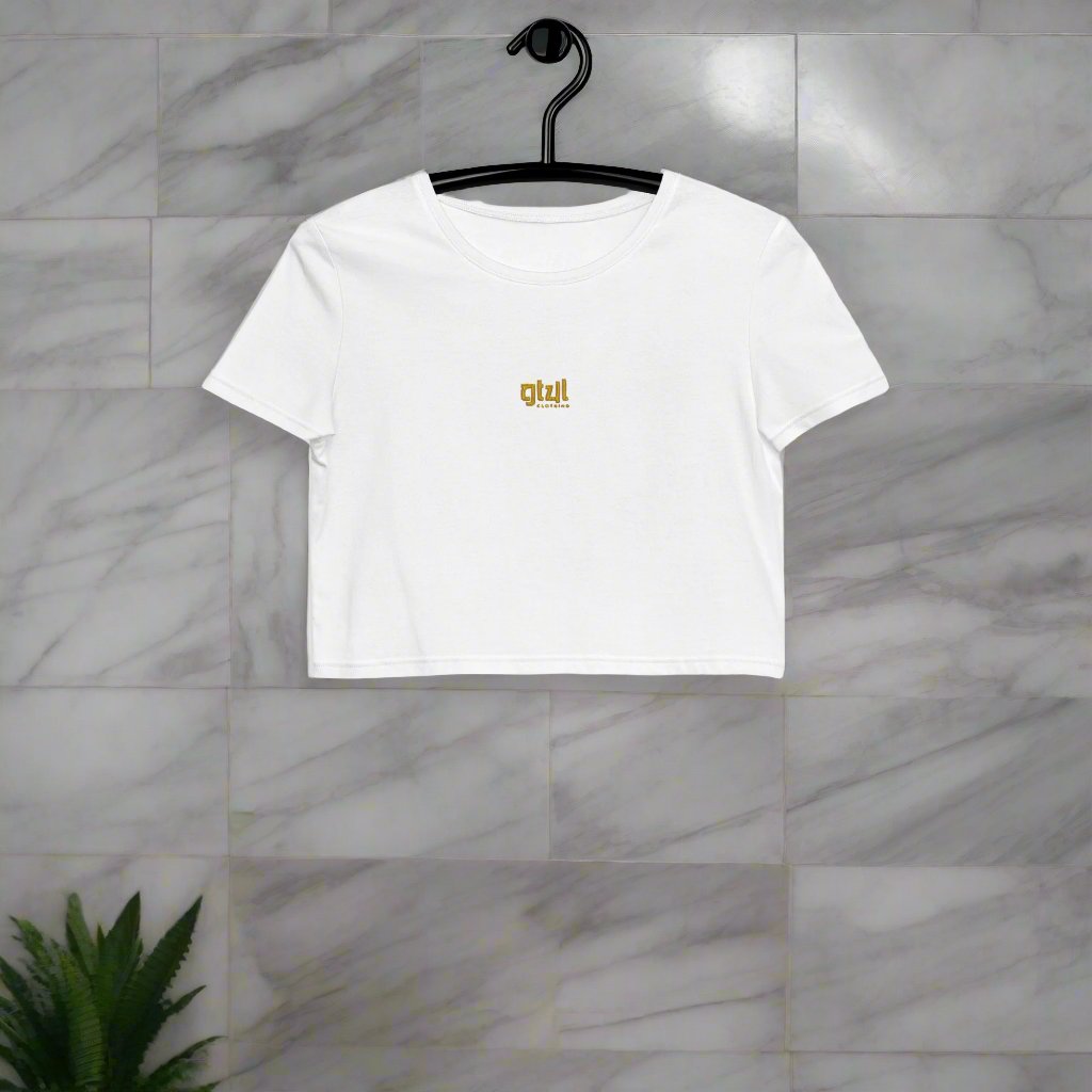 #GT4L Women's Organic Crop Top. Branded Clothing and Accessories