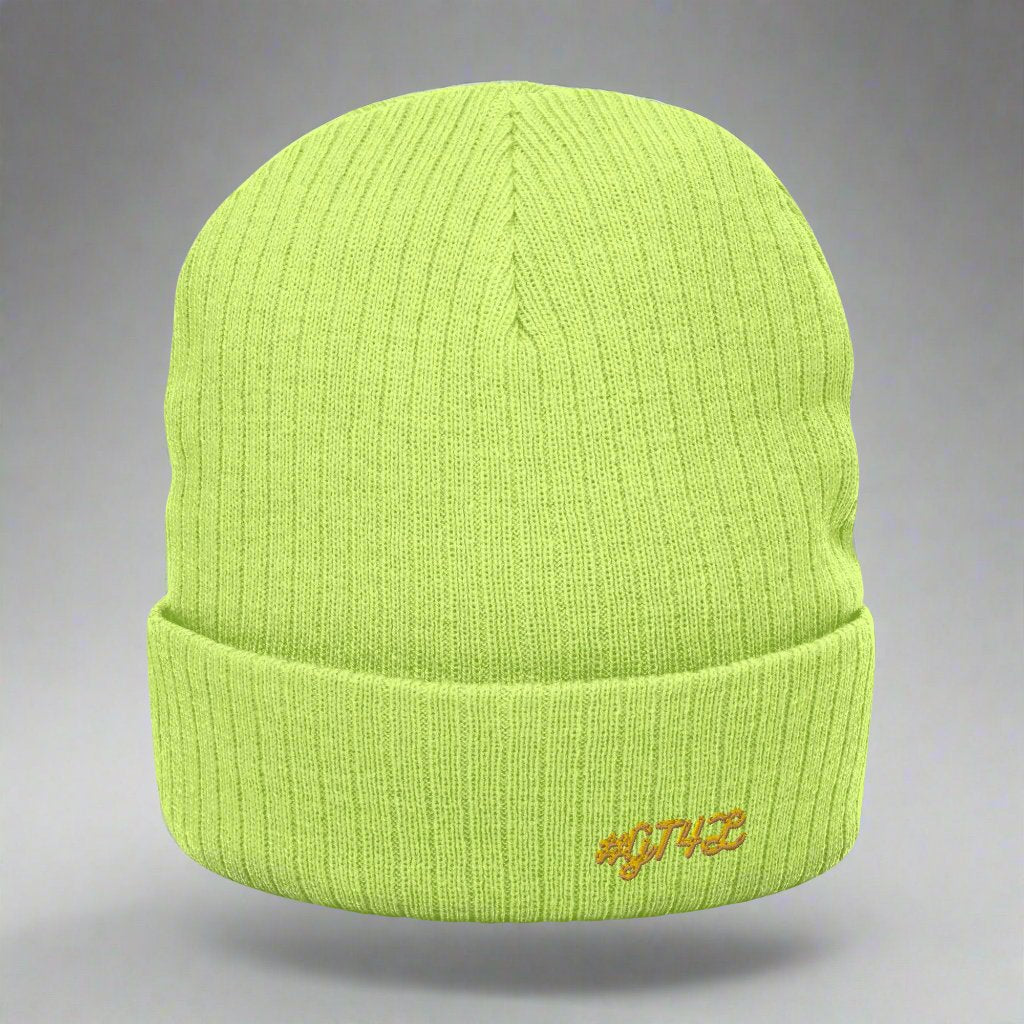 #GT4L Ribbed Knit Beanie. Branded Clothing and Accessories