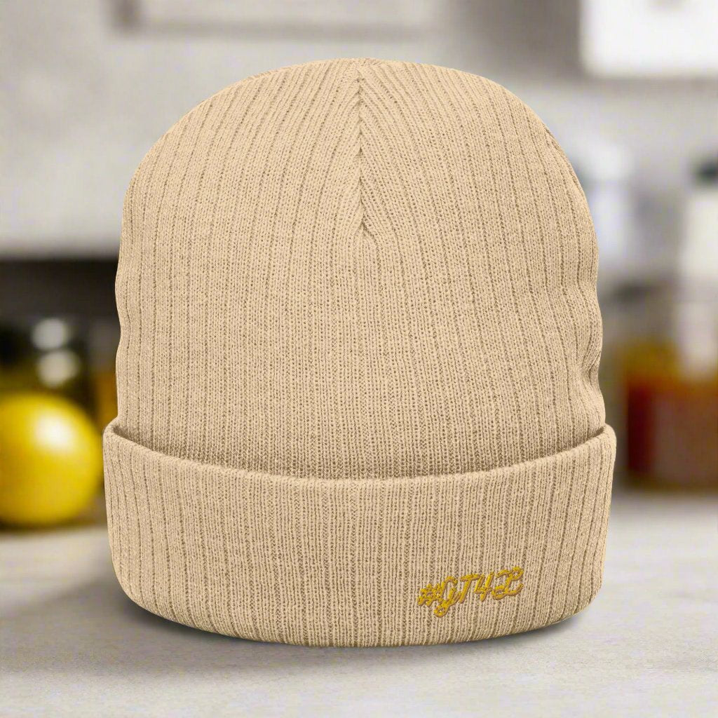 #GT4L Ribbed Knit Beanie. Branded Clothing and Accessories