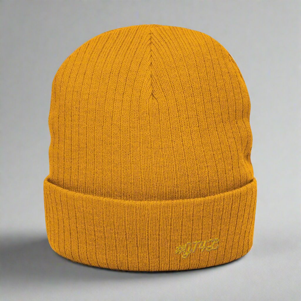 #GT4L Ribbed Knit Beanie. Branded Clothing and Accessories