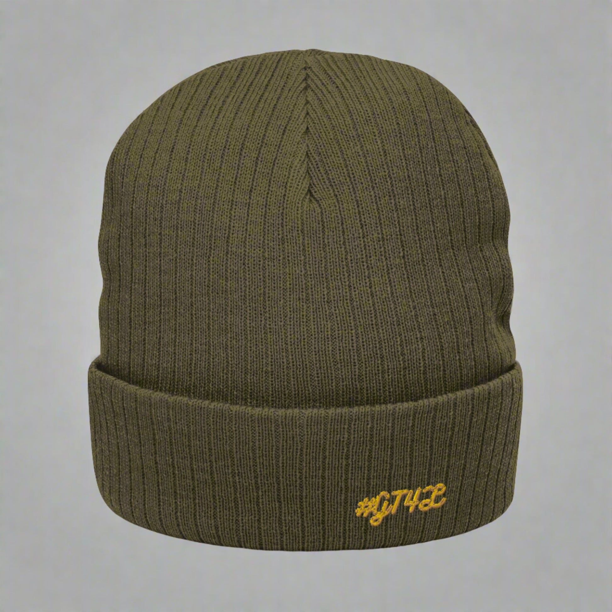 #GT4L Ribbed Knit Beanie. Branded Clothing and  Accessories