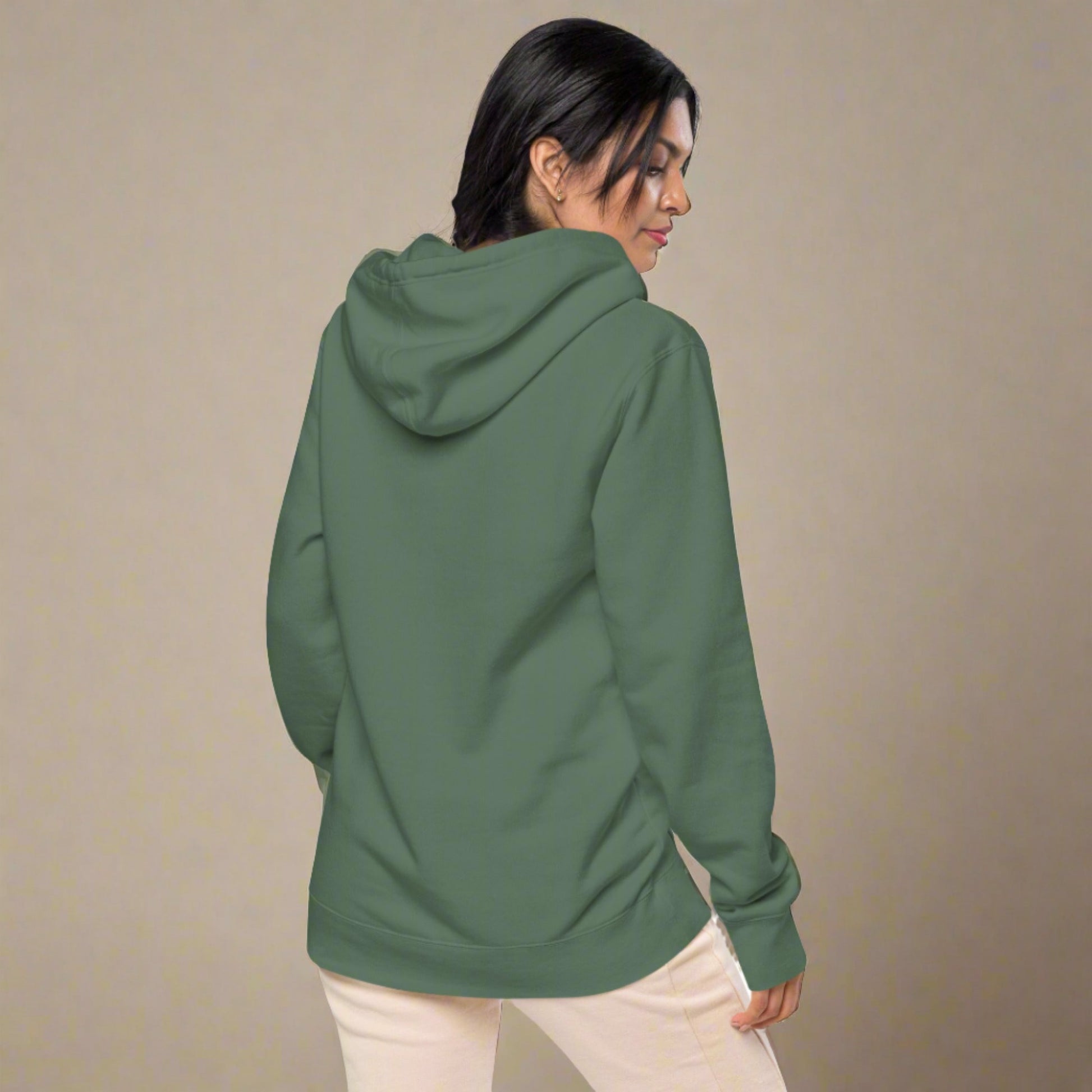 #GT4L Women's Embroidered Pigment-dyed Hoodie. Branded Clothing and Accessories