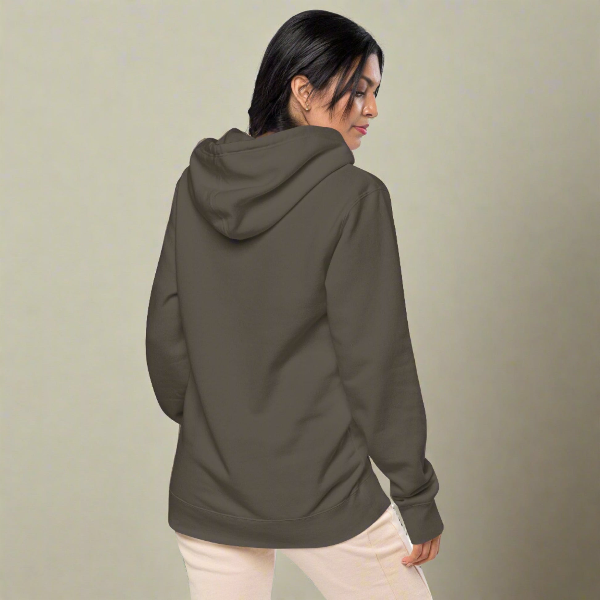 #GT4L Women's Embroidered Pigment-dyed Hoodie. Branded Clothing and Accessories