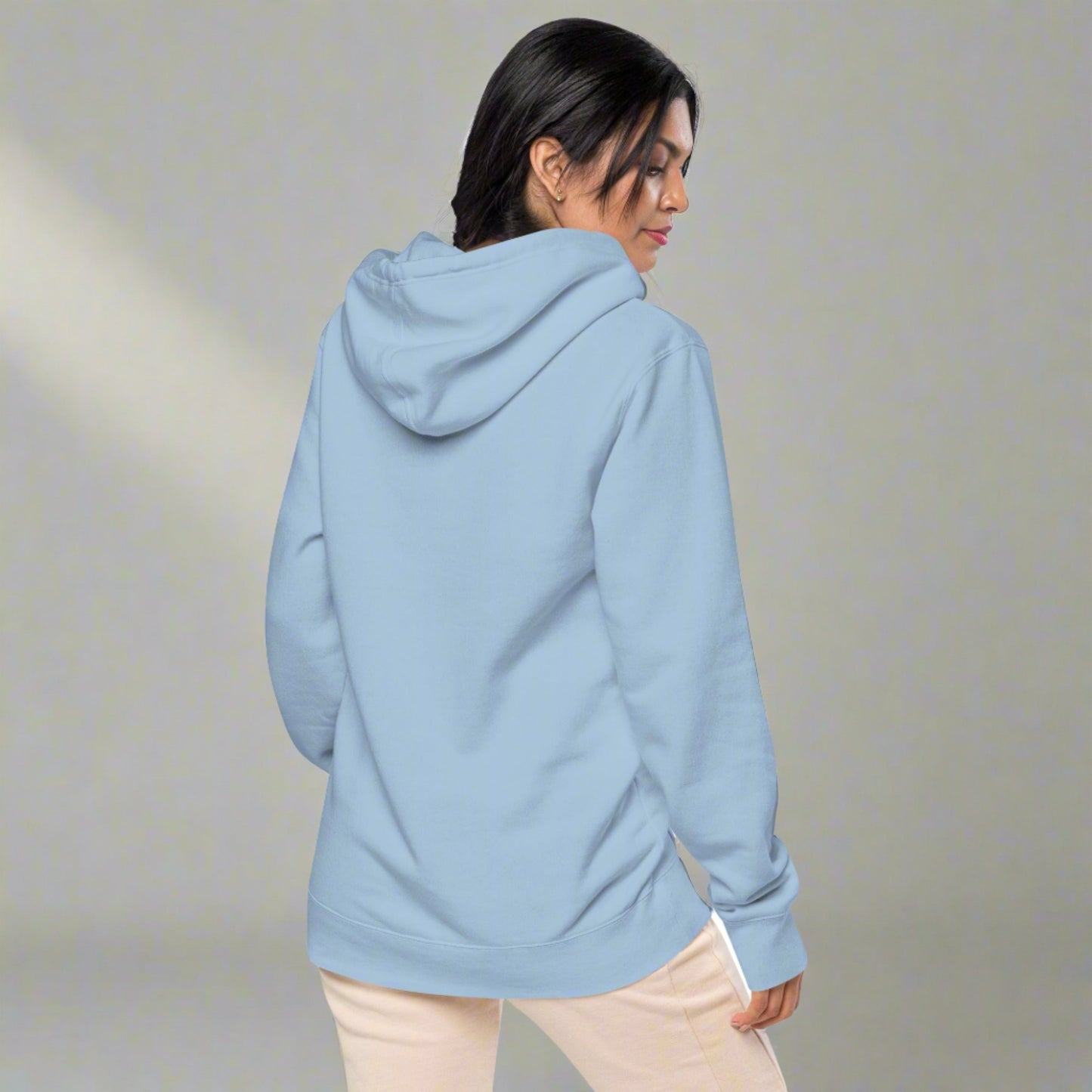 #GT4L Women's Embroidered Pigment-dyed Hoodie. Branded Clothing and Accessories