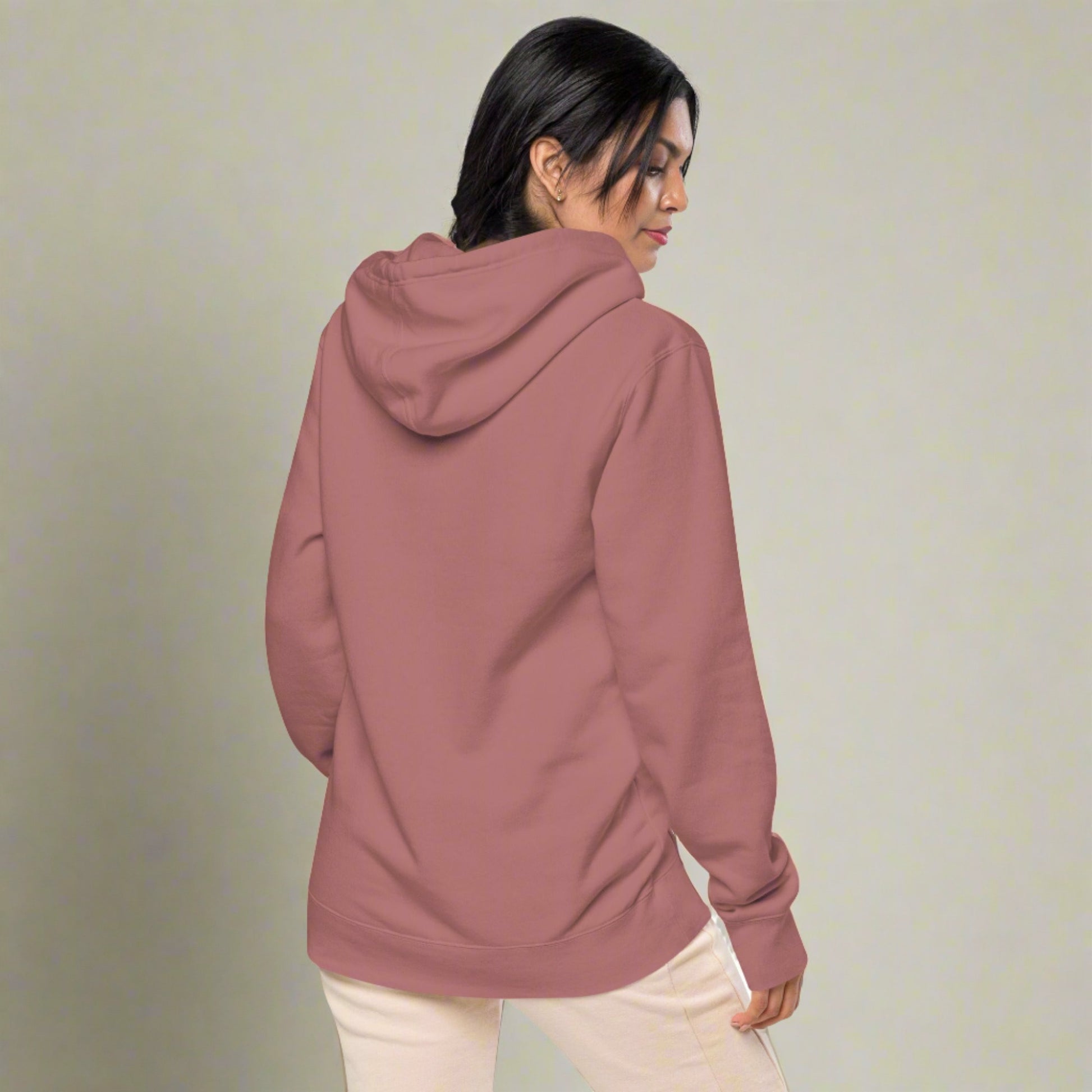 #GT4L Women's Embroidered Pigment-dyed Hoodie. Branded Clothing and Accessories