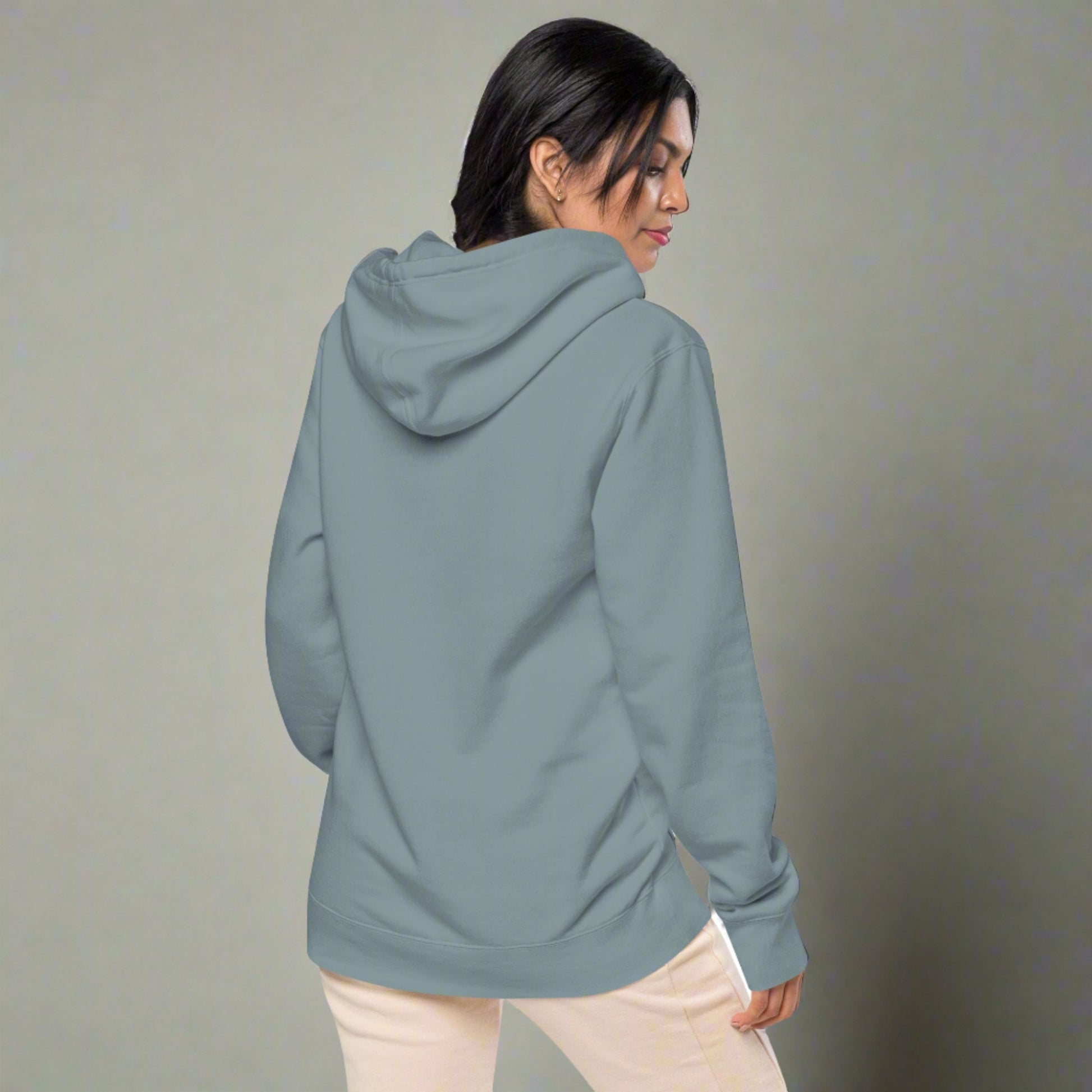 #GT4L Women's Embroidered Pigment-dyed Hoodie. Branded Clothing and Accessories