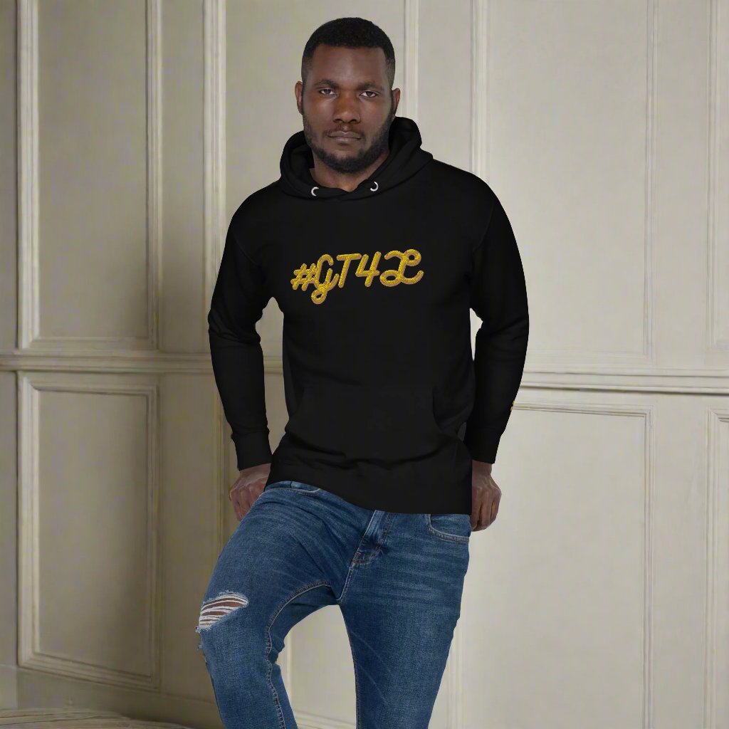 #GT4L Men's Embroidered Hoodie. Branded Clothing and accessories