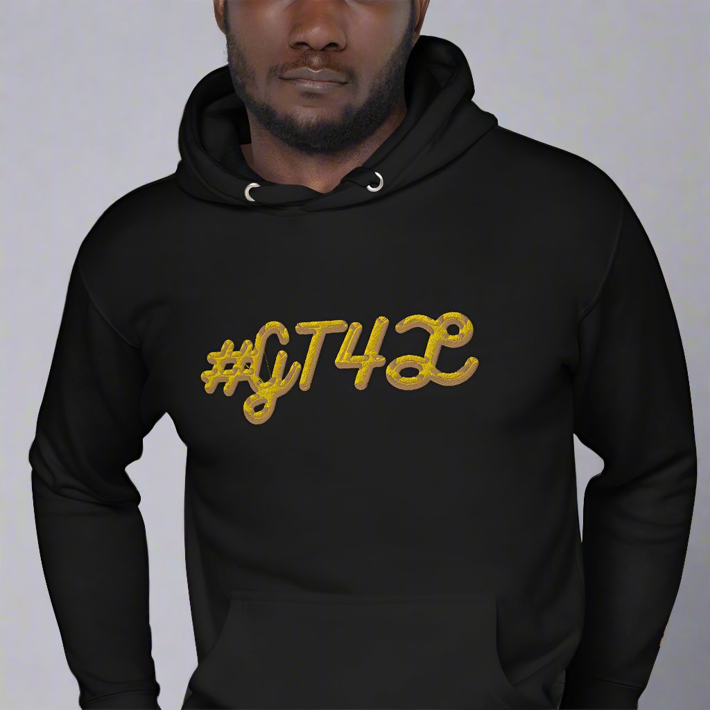 #GT4L Men's Embroidered Hoodie. Branded Clothing and accessories