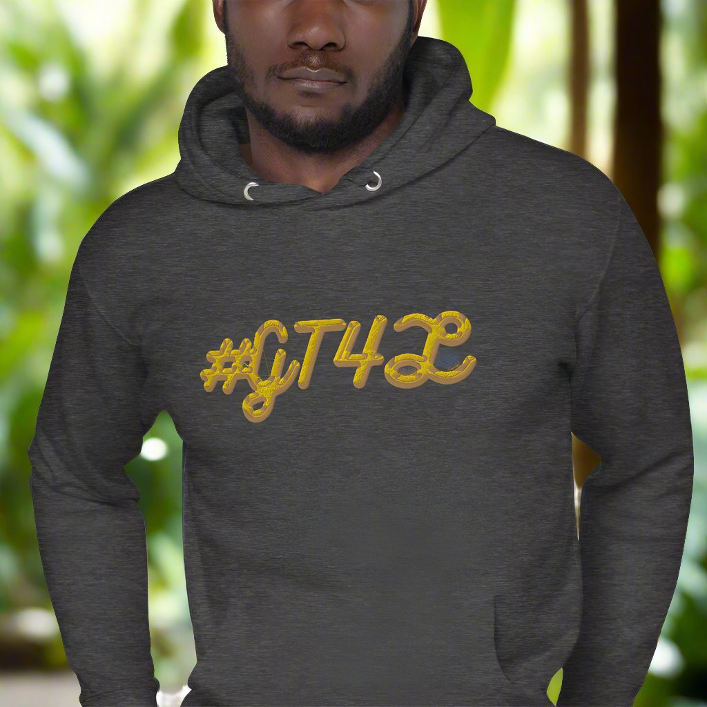 #GT4L Men's Embroidered Hoodie. Branded Clothing and accessories