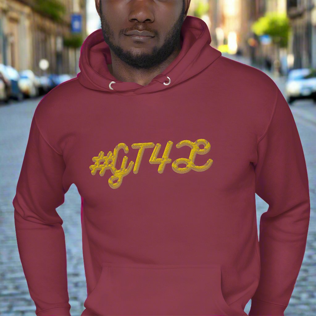 #GT4L Men's Embroidered Hoodie. Branded Clothing and accessories