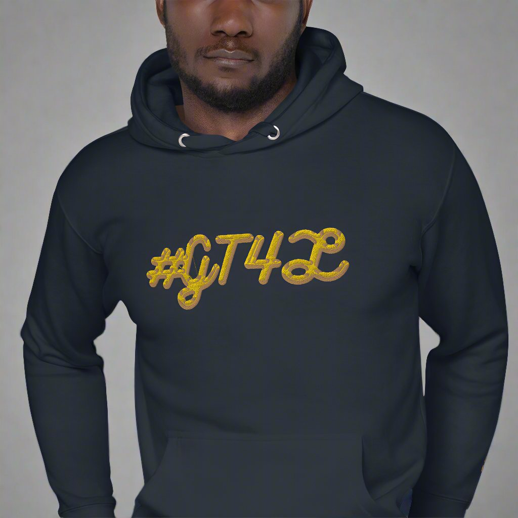 #GT4L Men's Embroidered Hoodie. Branded Clothing and accessories